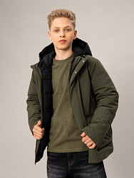 Куртка демисезонная 2-в-1, цвет: хаки, артикул: OJBCK09-64