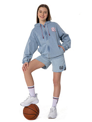 Бомбер трикотажный, цвет: голубой, артикул: NJGCJ03-Z2