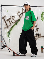 Брюки джинсовые, цвет: черный, артикул: PJBCP08-99