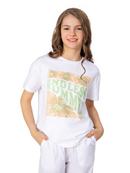 Футболка, цвет: белый, артикул: NJGCT19-00