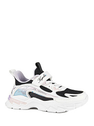 Кроссовки, цвет: белый-черный, артикул: 73995н-2