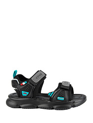 Сандалии, цвет: черный-серый, артикул: 33907п-1