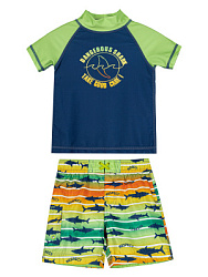 Купальный комплект, цвет: синий-зеленый, артикул: PUBSK02-MU