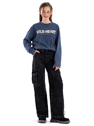 Брюки джинсовые, цвет: серый, артикул: MJGCP10-93