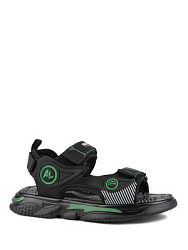 Сандалии, цвет: черный-зеленый, артикул: 33811п-1