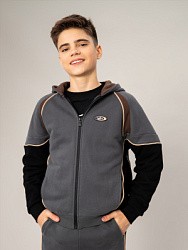 Толстовка, цвет: серый, артикул: OJBCJ10-93