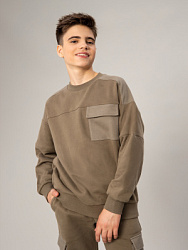 Свитшот, цвет: хаки, артикул: OJBCJ06-Y3