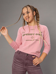 Лонгслив, цвет: розовый, артикул: OJGCL07-80