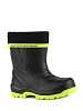 Резиновая обувь, цвет: черный-салатовый, артикул: 1729т-1