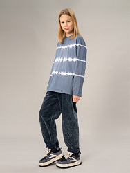 Брюки вельветовые, цвет: серо-голубой, артикул: OJGCP03-91