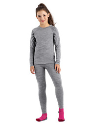 Термобелье леггинсы, цвет: св.серый, артикул: KKGCG01-90