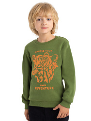 Свитшот, цвет: оливковый, артикул: KKBCJ02-63