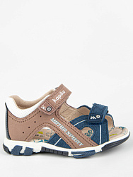 Сандалии, цвет: синий-бежевый, артикул: 31939-1