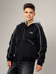 Куртка демисезонная, цвет: черный, артикул: OJBCK19-99