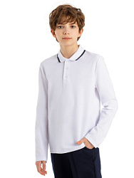 Рубашка-поло, цвет: белый, артикул: MJBCL01-00