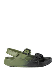 Сандалии, цвет: черный-хаки, артикул: 83228-2