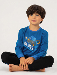 Пижама комплект, цвет: синий, артикул: OUBPS02-MB