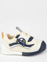 Полуботинки, цвет: бежевый-синий, артикул: 10247-2