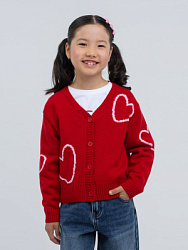 Кардиган, цвет: красный, артикул: QKGCE04-R2