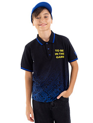 Футболка-поло, цвет: черный, артикул: LJBCT16-99