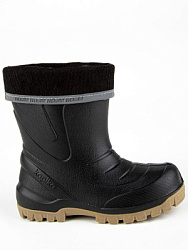 Резиновая обувь, цвет: черный-бежевый, артикул: 1936т