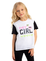 Футболка, цвет: белый, артикул: LKGCT20-BW