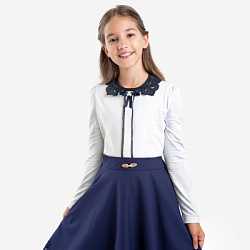 Блузка, цвет: молочный, артикул: IJGCB07-01