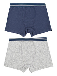 Набор трусов-боксеров, цвет: т.синий/серый, артикул: NUBLP02-MA