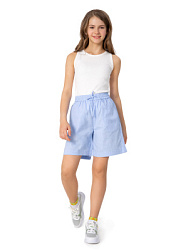 Шорты льняные, цвет: голубой, артикул: NJGCH05-Z1