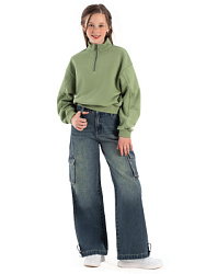 Брюки джинсовые, цвет: синий, артикул: MJGCP10-Z2