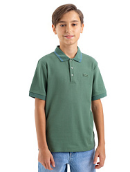 Футболка-поло, цвет: зеленый, артикул: LJBCT24-N3