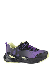 Полуботинки, цвет: черный-фиолетовый, артикул: 731037с-1