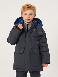 Куртка зимняя, цвет: серый, артикул: OKBCK05-93