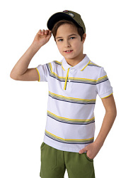 Футболка-поло, цвет: белый, артикул: NKBCT01-00