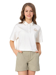 Футболка-поло, цвет: белый, артикул: NJGCT16-00