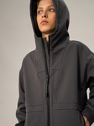 Куртка демисезонная, софтшелл, цвет: серый, артикул: OJBCK08-93