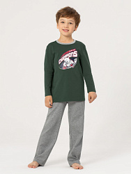 Пижама комплект, цвет: зеленый, артикул: OUBPS01-UA