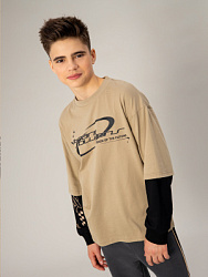 Лонгслив, цвет: бежевый, артикул: OJBCL04-T1