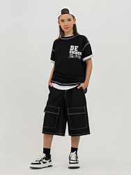 Шорты джинсовые, цвет: черный, артикул: PJBCH08-99