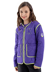 Куртка демисезонная, цвет: фиолетовый, артикул: LJGCK02-V2