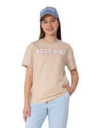 Футболка, цвет: бежевый, артикул: NJGCT11-T0