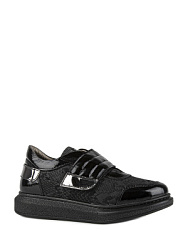 Полуботинки, цвет: черный, артикул: 24607т-1