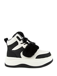 Ботинки, цвет: белый-черный, артикул: 54561ук-1