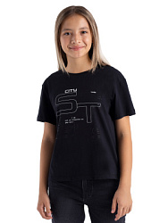 Футболка, цвет: черный, артикул: KJGCT03-99