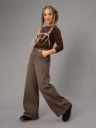 Брюки джинсовые, цвет: серый, артикул: OJGCP17-93