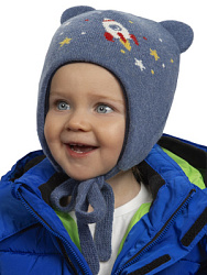 Шапка, цвет: джинс, артикул: BHAT-1008-Z3