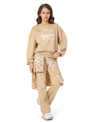 Свитшот, цвет: бежевый, артикул: NJGCJ08-T0