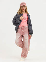 Брюки джинсовые, цвет: розовый, артикул: PJGCP03-R0