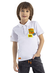 Футболка-поло, цвет: белый, артикул: LKBCT01-00