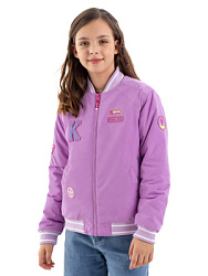 Куртка-бомбер, цвет: орхидея, артикул: LJGCK01-X1